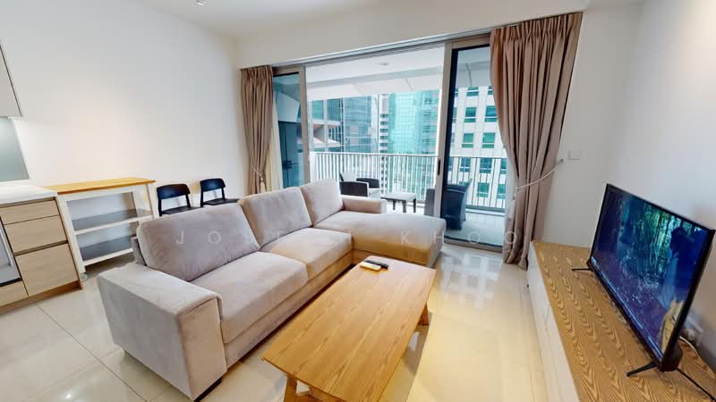 V on Shenton, 5A Shenton Way, 2 Bedrooms, 1,153 sqft, Condominium For Rent, by Joseph Khoo, 25536910 - Living Room - PropertyGuru.com.sg