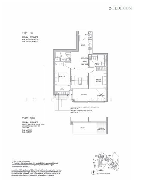 Mayfair Gardens, 10 Rifle Range Road, 2 Bedrooms, 753 sqft, Condominium For Sale, by Joyce S Mur, 25548426 - PropertyGuru.com.sg