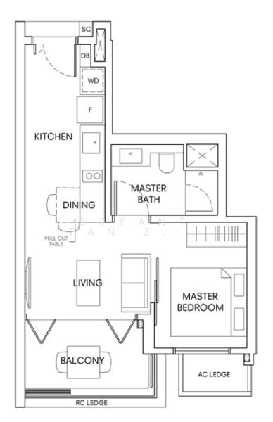 One Holland Village Residences, 5 Holland Village Way, 1 Bedroom, 484 sqft, Condominium For Rent, by Bryant Tan Zhi Yong, 25552550 - PropertyGuru.com.sg