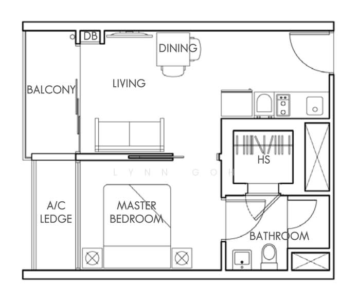 La Fleur, 8 Lorong 26 Geylang, 1 Bedroom, 409 sqft, Apartment For Rent, by Lynn Goh, 25553106 - PropertyGuru.com.sg