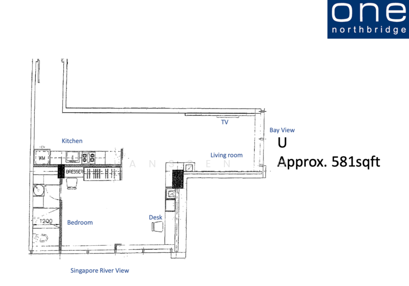 One North Bridge, 1 North Bridge Road, 1 Bedroom, 510 sqft, Apartment For Rent, by Janssen Ho, 25555193 - PropertyGuru.com.sg
