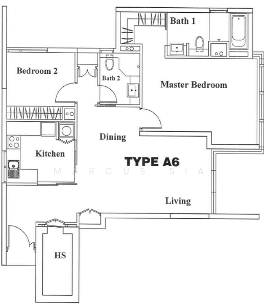The Cathay Residences, 30 Mount Sophia, 2 Bedrooms, 1,003 sqft, Apartment For Rent, by Marcus Sia, 25557607 - PropertyGuru.com.sg