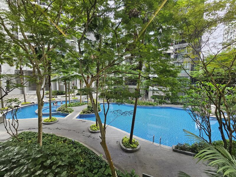 Pool view from House