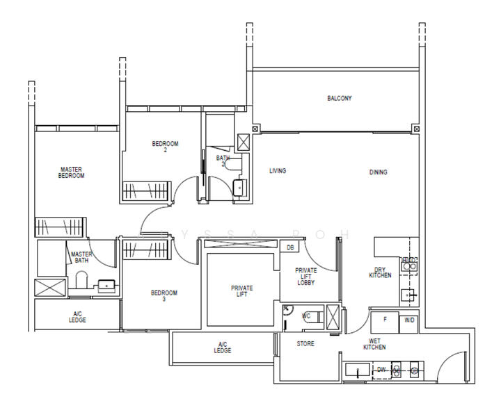 Pullman Residences, 18 Dunearn Road, 3 Bedrooms, 1,163 sqft, Condominium For Sale, by Alyssa Poh, 25560037 - PropertyGuru.com.sg