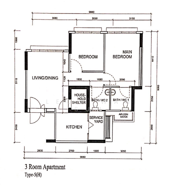 494G Tampines Street 45, 494G Tampines Street 45, 2 Bedrooms, 721 sqft, HDB Flat For Rent, by Leow Wan Sun, 25560781 - PropertyGuru.com.sg