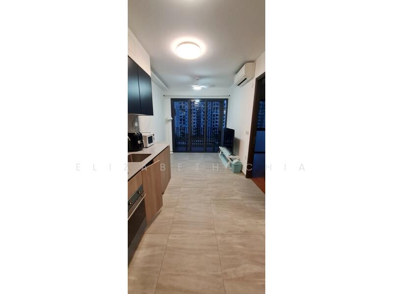 Kitchen + living + dining