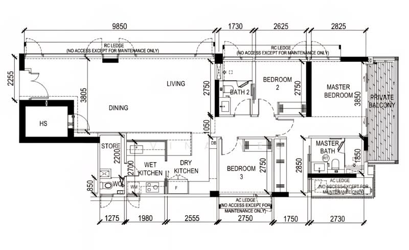 33 Devonshire, 33 Devonshire Road, 3 Bedrooms, 1,342 sqft, Apartment For Rent, by Alvina Yeo, 25563699 - PropertyGuru.com.sg