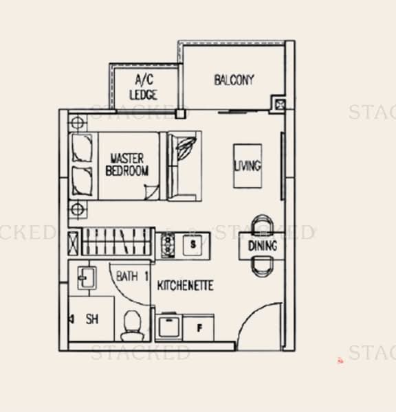 Prestige Heights, 348 Balestier Road, Studio, 334 sqft, Apartment For Rent, by Esther Chay, 25565207 - PropertyGuru.com.sg