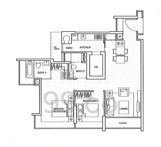 One Amber, , 2 Bedrooms, 958 sqft, Condominium For Rent, by Victor Ho, 25565943 - PropertyGuru.com.sg