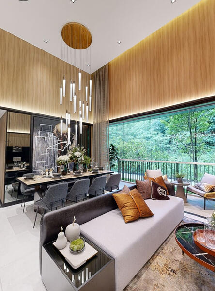 Blossoms By The Park Condominium For Sale at S$ 4,169,000 | PropertyGuru Singapore - Living Room