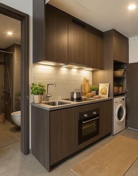 Midtown Modern, 16 Tan Quee Lan Street, 1 Bedroom, 409 sqft, Condominium For Rent, by Titus Keith, 25571825 - Kitchen - PropertyGuru.com.sg