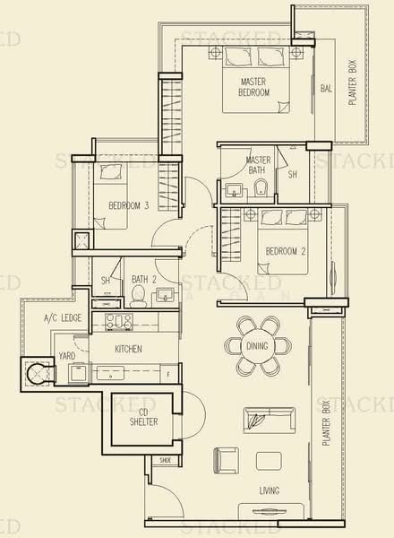 Bellerive, 9 Keng Chin Road, Tanglin / Holland / Bukit Timah, 3 Bedrooms, 1,173 sqft, Condominium For Rent, by Linda Gan, 25575787 - PropertyGuru.com.sg