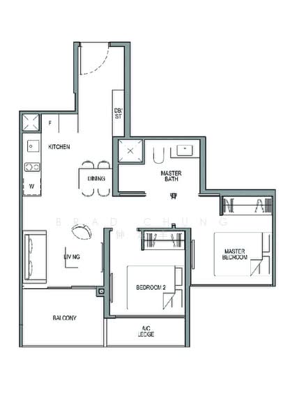 Park Colonial, 12 Woodleigh Lane, 2 Bedrooms, 635 sqft, Condominium For Rent, by Brad Chung 钟定丰, 25577114 - PropertyGuru.com.sg