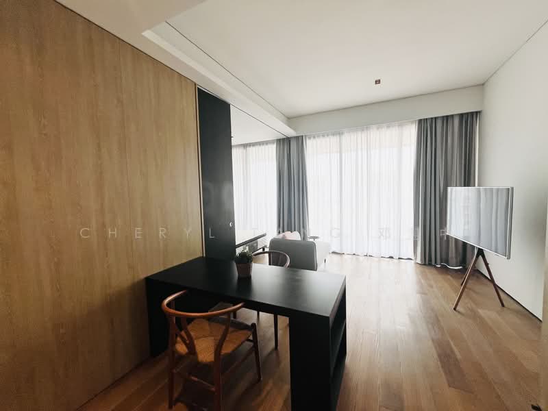OUE Twin Peaks, 33 Leonie Hill Road, 1 Bedroom, 547 sqft, Condominium For Rent, by Cheryl Tang 邓慧中, 25578175 - Living Room - PropertyGuru.com.sg