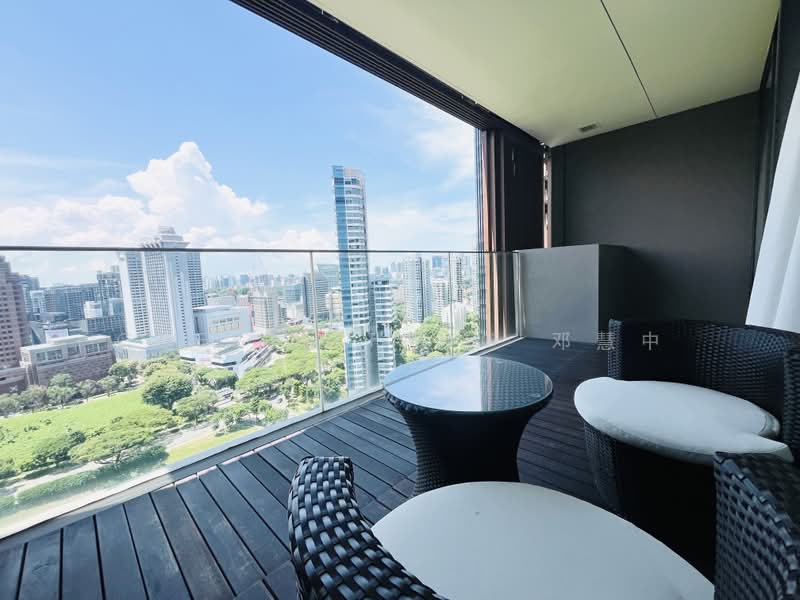 OUE Twin Peaks, 33 Leonie Hill Road, 1 Bedroom, 547 sqft, Condominium For Rent, by Cheryl Tang 邓慧中, 25578175 - Balcony - PropertyGuru.com.sg