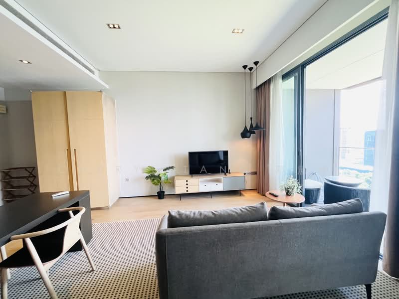 OUE Twin Peaks, 33 Leonie Hill Road, 1 Bedroom, 547 sqft, Condominium For Rent, by Cheryl Tang 邓慧中, 25578175 - Living Room - PropertyGuru.com.sg
