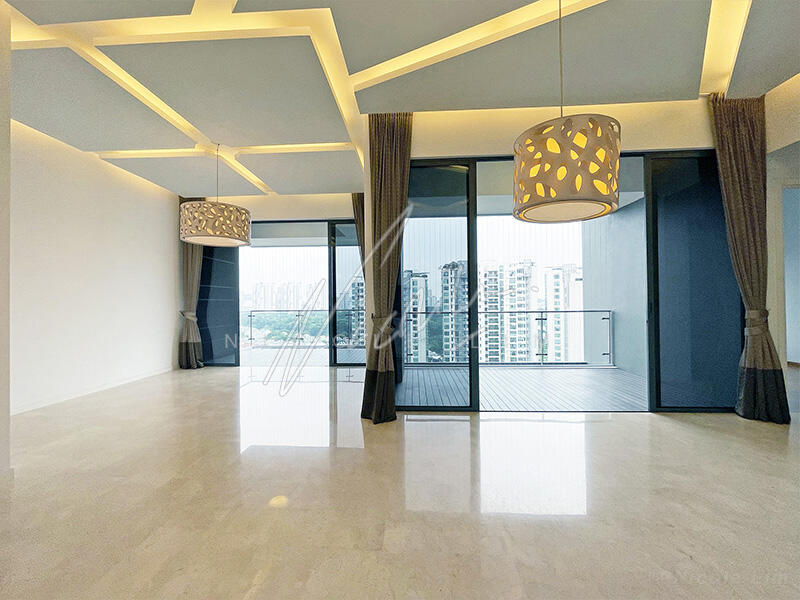 Living / Dining Area with Balcony