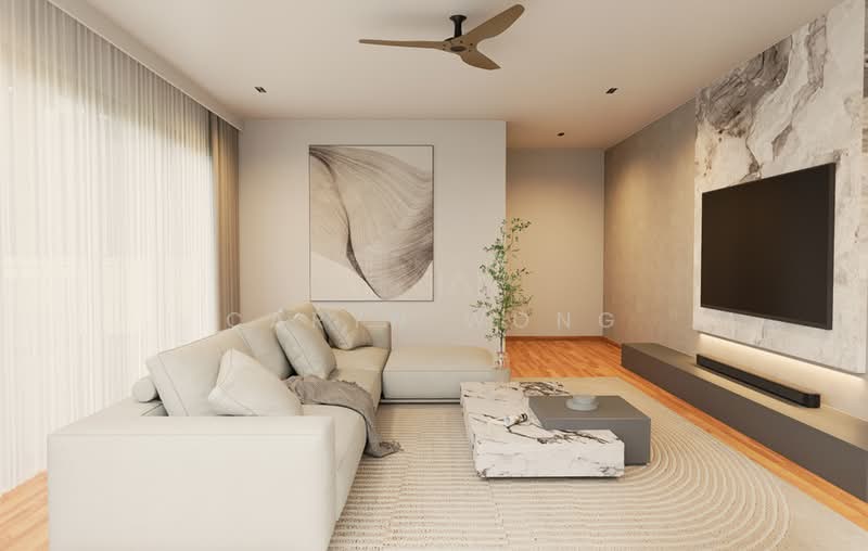 ❤️GIANT⚡️Brand New Luxury Detached Bungalow at Jalan Tua Kong 全新永久地契, , 8 Bedrooms, 12,200 sqft, Bungalow House For Sale, by Caryn Wong, 25582721 - Living Room - PropertyGuru.com.sg