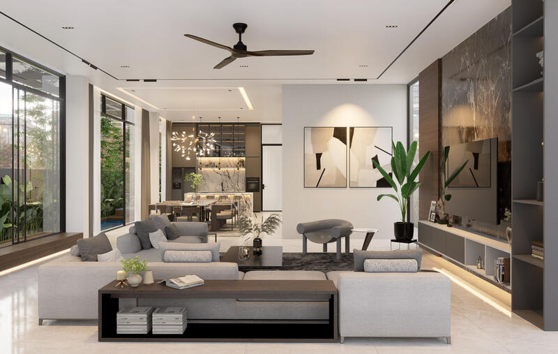 ❤️GIANT⚡️Closing Soon! Brand-New Bungalow with Pool & Lift in Siglap, East Coast Road, Siglap Road, Jalan Tua Kong, 9 Bedrooms, 12,200 sqft, Bungalow House For Sale, by Lynn Tiang, 25582763 - Living Room - PropertyGuru.com.sg