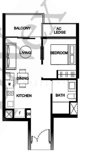 Kingsford Waterbay, 84 Upper Serangoon View, Hougang / Punggol / Sengkang, 1 Bedroom, 474 sqft, Condominium For Rent, by Christine Yit, 25583564 - PropertyGuru.com.sg