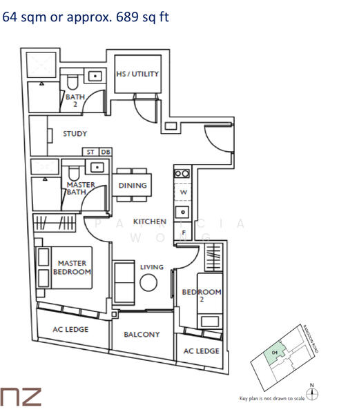 The Ranz, 109 Rangoon Road, 2 Bedrooms, 689 sqft, Apartment For Sale, by Patricia Wong, 25584821 - PropertyGuru.com.sg