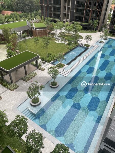 Balcony with this view - pool & lawns! 