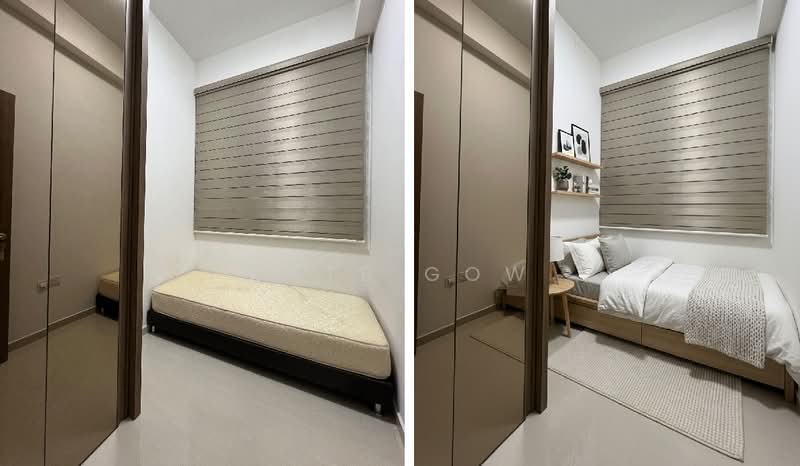 Floraville, 2 Cactus Road, 3 Bedrooms, 797 sqft, Apartment For Sale, by Kate Gow, 25586522 - 3rd Bedroom (Before and After Virtual Staging) - PropertyGuru.com.sg