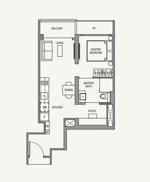 Parc Botannia, 10 Fernvale Street, Seletar / Yio Chu Kang, 1 Bedroom, 506 sqft, Condominium For Rent, by Dennis Ng 吴伟强, 25588242 - PropertyGuru.com.sg