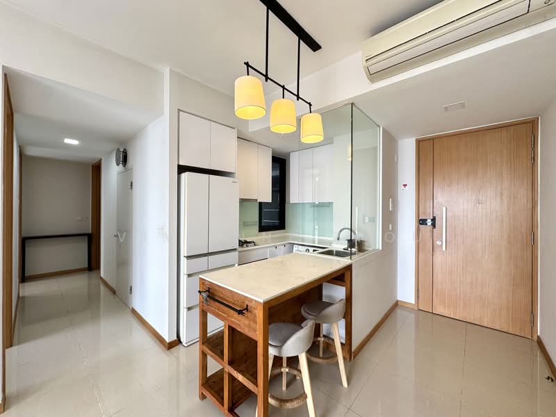The Trilinq, 28A Jalan Lempeng, 2 Bedrooms, 710 sqft, Condominium For Rent, by Vivienne Zhou, 25588258 - Kitchen - PropertyGuru.com.sg
