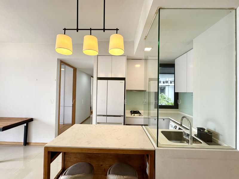 The Trilinq, 28A Jalan Lempeng, 2 Bedrooms, 710 sqft, Condominium For Rent, by Vivienne Zhou, 25588258 - Kitchen - PropertyGuru.com.sg