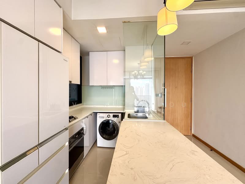 The Trilinq, 28A Jalan Lempeng, 2 Bedrooms, 710 sqft, Condominium For Rent, by Vivienne Zhou, 25588258 - Kitchen - PropertyGuru.com.sg