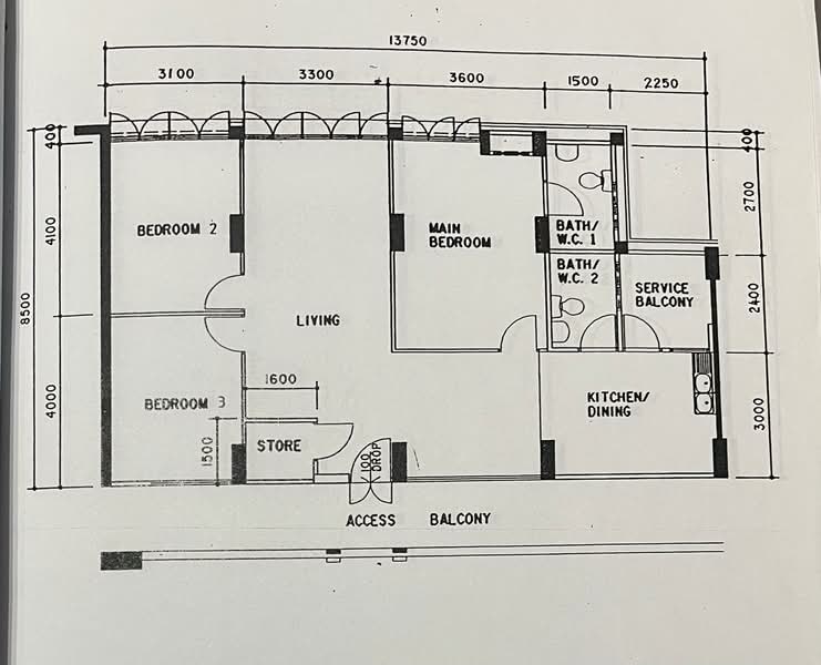 84 Lorong 2 Toa Payoh, 84 Lorong 2 Toa Payoh, 3 Bedrooms, 1,151 sqft, HDB Flat For Rent, by Lionel Mai, 25588438 - PropertyGuru.com.sg