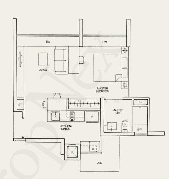 Caspian, 56 Lakeside Drive, 1 Bedroom, 463 sqft, Condominium For Rent, by Tony Lim, 25589407 - PropertyGuru.com.sg