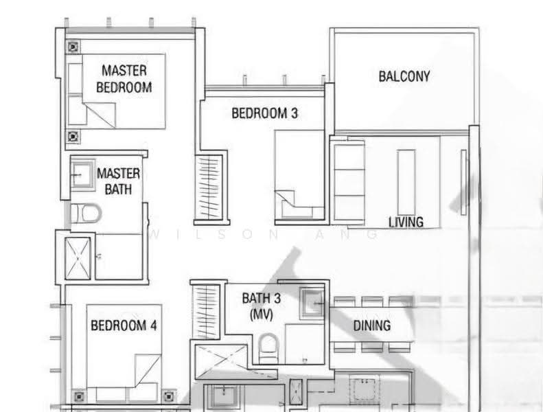 Tre Residences, 7 Geylang East Avenue 1, Eunos / Geylang / Paya Lebar, 3 Bedrooms, 700 sqft, Condominium For Rent, by Wilson Ang, 25589810 - PropertyGuru.com.sg