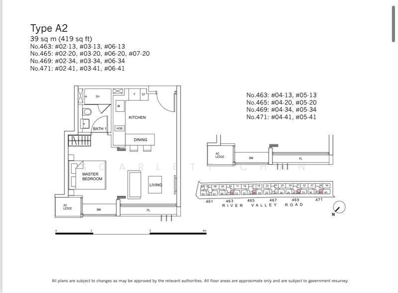 RV Residences, 465 River Valley Road, 1 Bedroom, 420 sqft, Condominium For Sale, by Scarlett Chan, 25590483 - PropertyGuru.com.sg