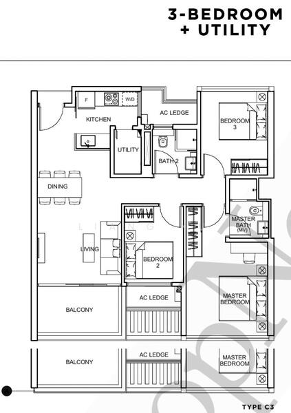 Sophia Hills, 7 Mount Sophia, 3 Bedrooms, 1,012 sqft, Condominium For Rent, by Liang Xu, 25593040 - PropertyGuru.com.sg