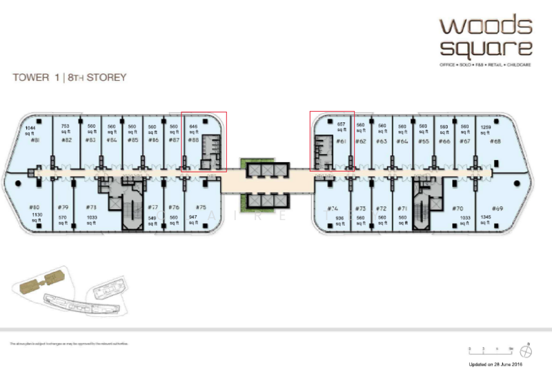 Woods Square, 8 Woodlands Square, Admiralty / Woodlands, 657 sqft, Office For Rent, by Claire Tey, 25594489 - CommercialGuru.com.sg
