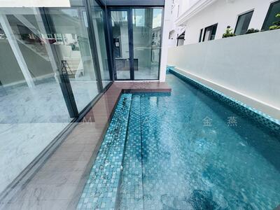 For Sale - Brand New & Freehold with Lift & pool, marble floor, high ceiling, 5 bedrooms, dry/wet kitchen