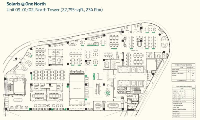 Solaris @ one-north, 1 Fusionopolis Walk, 2,650 sqft, Business / Science Park For Rent, by CHUA SIQIN, 25595719 - CommercialGuru.com.sg