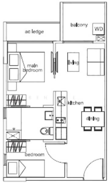 38 I Suites, 38 Ipoh Lane, 1 Bedroom, 506 sqft, Condominium For Rent, by Ben Lee, 25596134 - PropertyGuru.com.sg