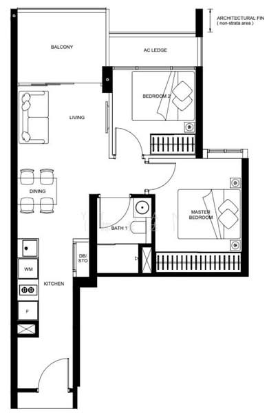 The LINQ @ Beauty World, 118 Upper Bukit Timah Road, 2 Bedrooms, 614 sqft, Condominium For Rent, by YT Tan (陈永达), 25596751 - PropertyGuru.com.sg