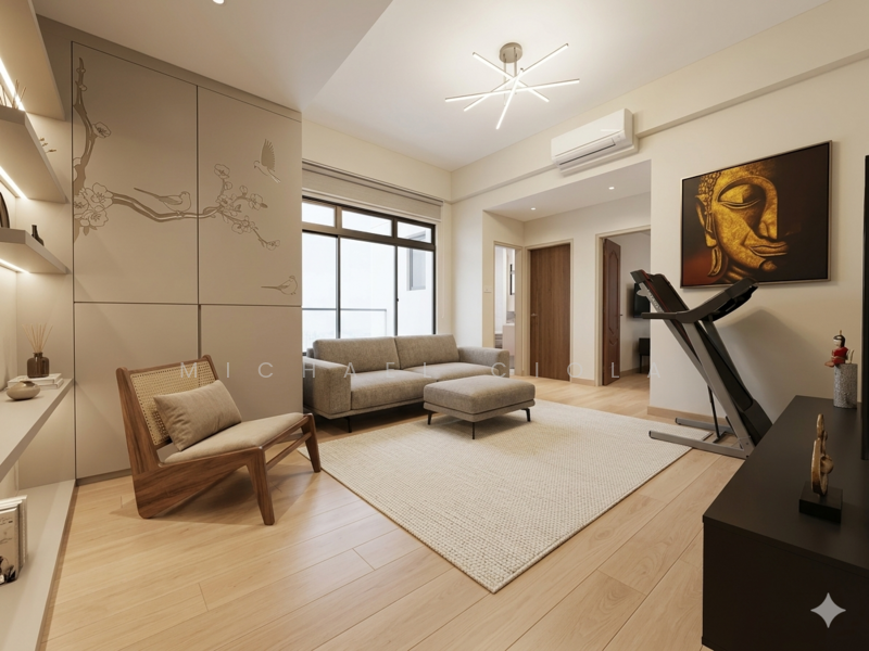 Astrid Meadows Condominium For Sale at S$ 6,198,000 | PropertyGuru Singapore - AI Generated Family Room Interior