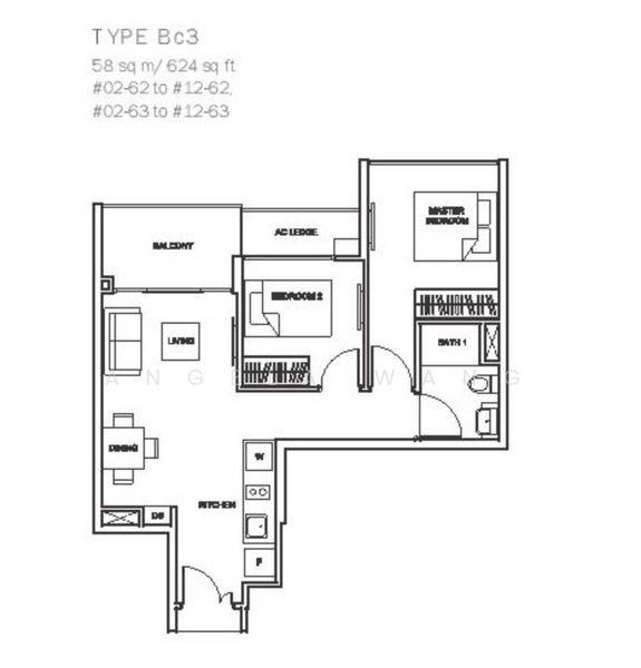 The Glades, 20 Bedok Rise, Bedok / Upper East Coast, 2 Bedrooms, 624 sqft, Condominium For Sale, by Angela Wang, 25596852 - PropertyGuru.com.sg