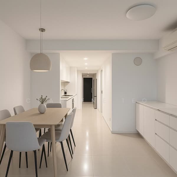 Regent Residences, 1091 Serangoon Road, 2 Bedrooms, 818 sqft, Condominium For Rent, by Charlene Teo, 25596965 - Dining Room - PropertyGuru.com.sg