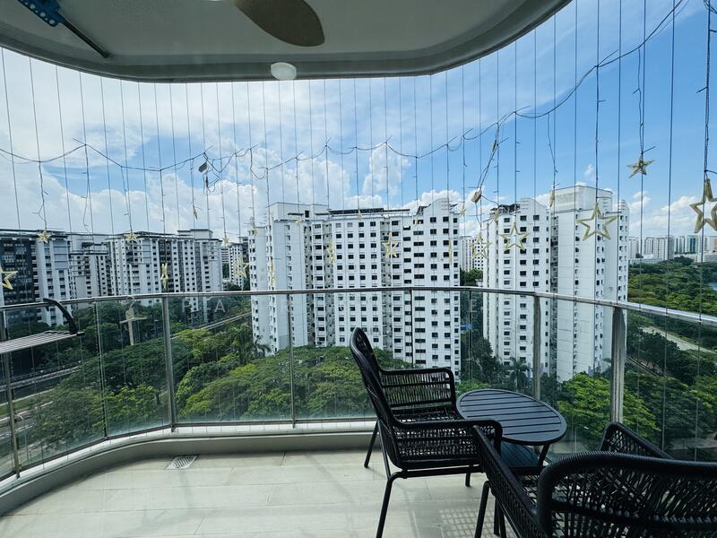Riversound Residence, 5 Sengkang East Avenue, 3 Bedrooms, 904 sqft, Condominium For Rent, by Patrick Neo, 25601635 - Balcony - PropertyGuru.com.sg