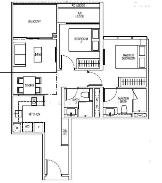 The Tapestry, 63 Tampines Street 86, 2 Bedrooms, 700 sqft, Condominium For Rent, by Nigel Toh, 25605584 - PropertyGuru.com.sg