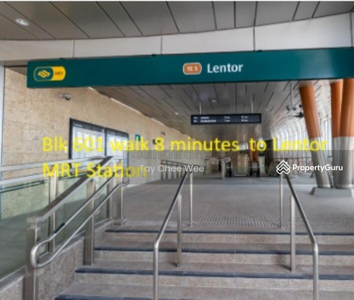 8 minutes walk to Lentor MRT Station