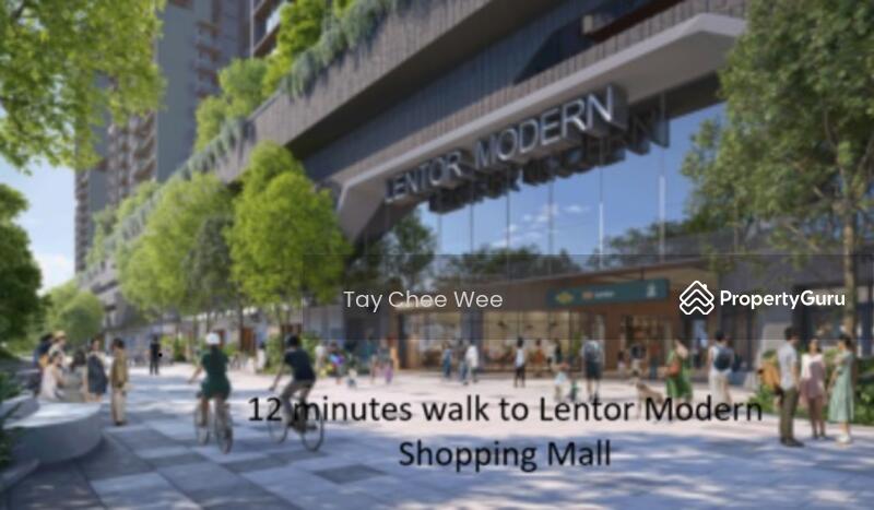 12 mins walk to Lentor Modern Shopping 