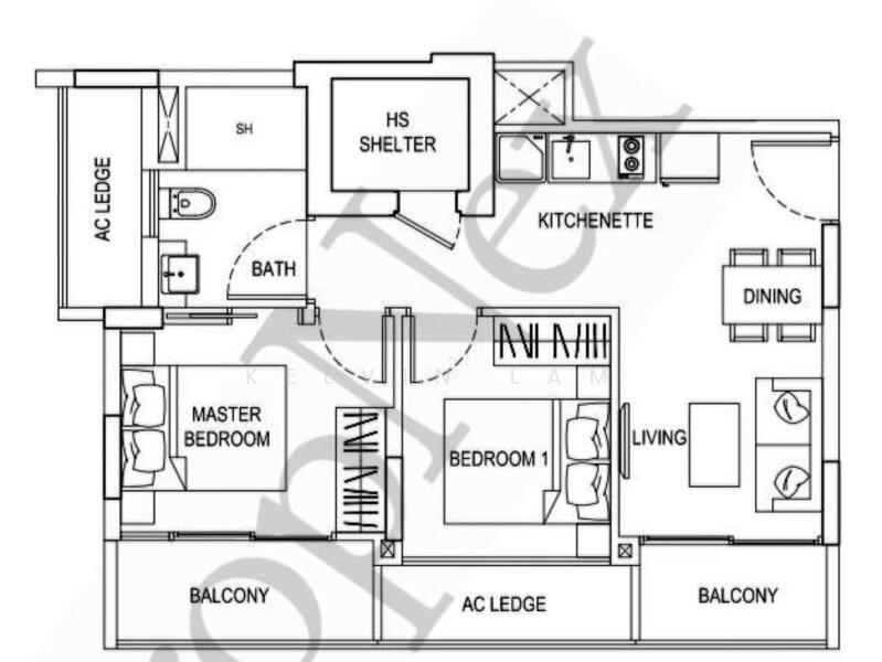 Urban Vista, 18 Tanah Merah Kechil Link, 2 Bedrooms, 624 sqft, Condominium For Rent, by Kelvin Lam, 25607782 - PropertyGuru.com.sg