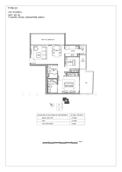 7 on Chapel, 7 Chapel Road, 2 Bedrooms, 893 sqft, Apartment For Rent, by Claire Chua, 25607822 - PropertyGuru.com.sg